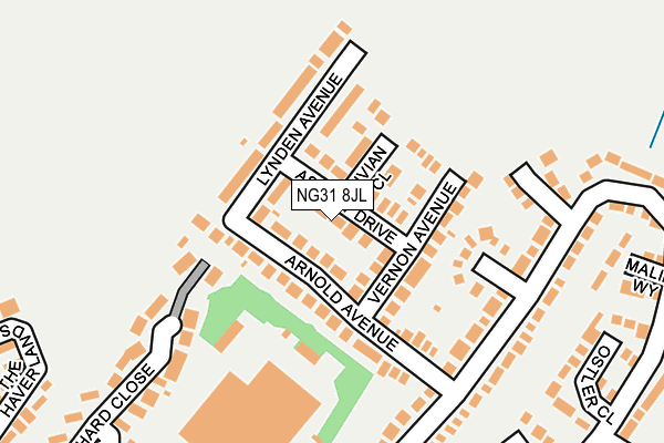 NG31 8JL map - OS OpenMap – Local (Ordnance Survey)
