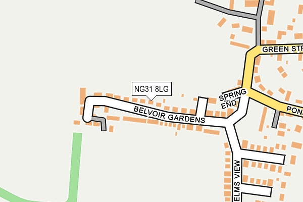 NG31 8LG map - OS OpenMap – Local (Ordnance Survey)