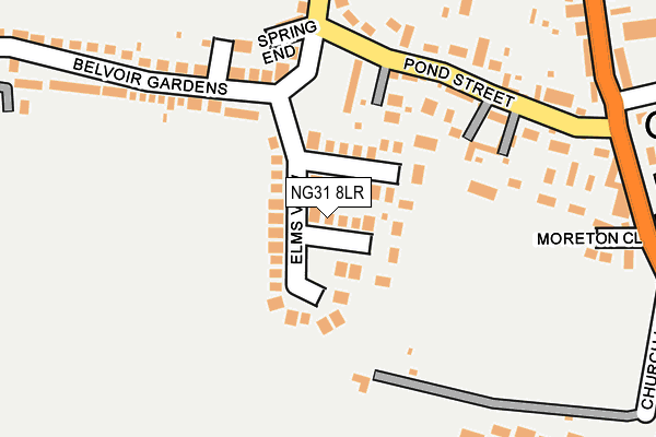 NG31 8LR map - OS OpenMap – Local (Ordnance Survey)