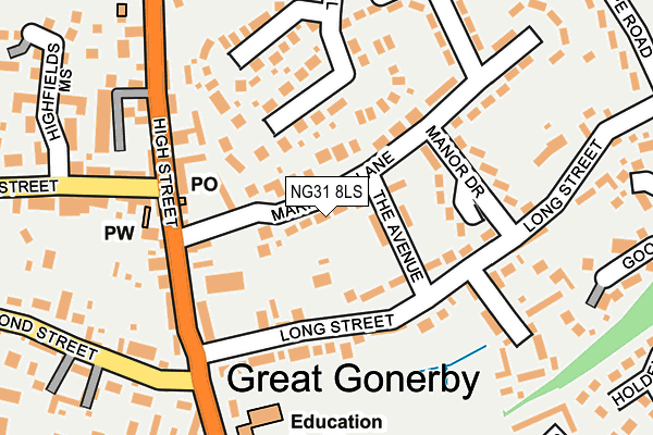 NG31 8LS map - OS OpenMap – Local (Ordnance Survey)