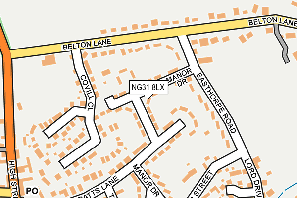 Map of JHW BUILDING SERVICES LTD at local scale