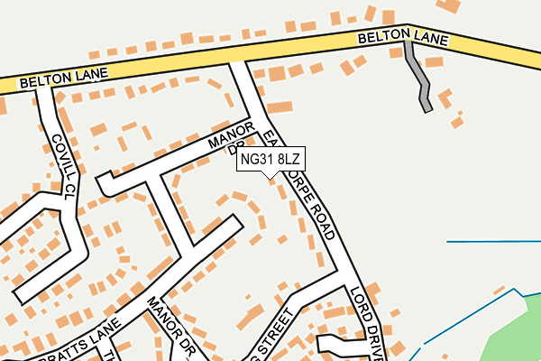 NG31 8LZ map - OS OpenMap – Local (Ordnance Survey)