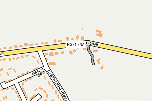 NG31 8NA map - OS OpenMap – Local (Ordnance Survey)