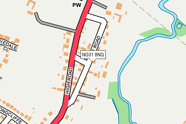 NG31 8NQ map - OS OpenMap – Local (Ordnance Survey)