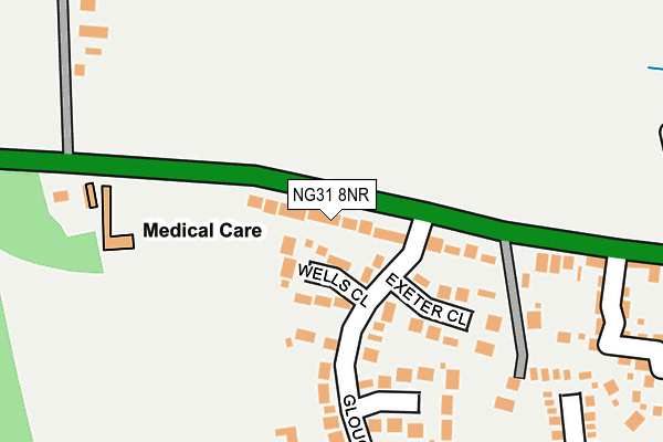 NG31 8NR map - OS OpenMap – Local (Ordnance Survey)