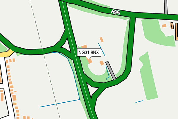 NG31 8NX map - OS OpenMap – Local (Ordnance Survey)