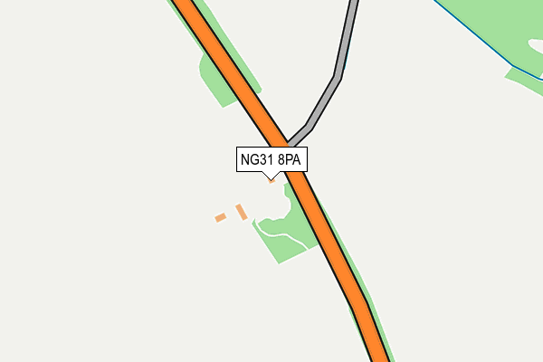NG31 8PA map - OS OpenMap – Local (Ordnance Survey)