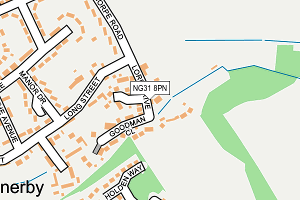NG31 8PN map - OS OpenMap – Local (Ordnance Survey)