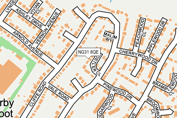 NG31 8QE map - OS OpenMap – Local (Ordnance Survey)