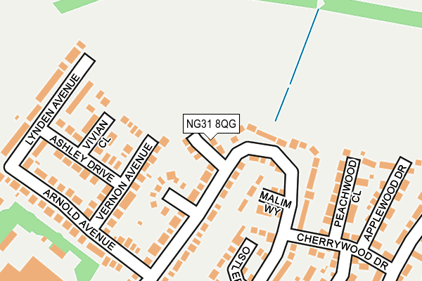 NG31 8QG map - OS OpenMap – Local (Ordnance Survey)