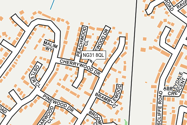 NG31 8QL map - OS OpenMap – Local (Ordnance Survey)