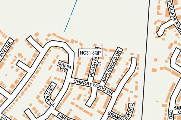 NG31 8QP map - OS OpenMap – Local (Ordnance Survey)