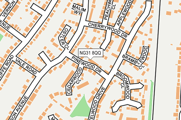 NG31 8QQ map - OS OpenMap – Local (Ordnance Survey)