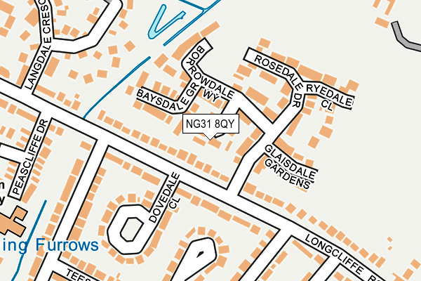 NG31 8QY map - OS OpenMap – Local (Ordnance Survey)