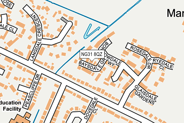 NG31 8QZ map - OS OpenMap – Local (Ordnance Survey)