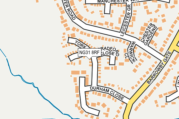 NG31 8RF map - OS OpenMap – Local (Ordnance Survey)