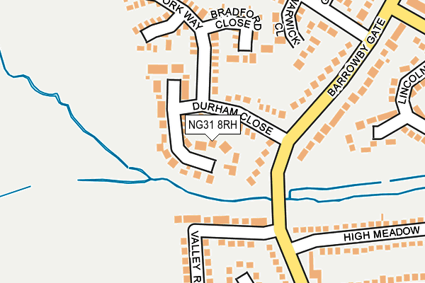 NG31 8RH map - OS OpenMap – Local (Ordnance Survey)
