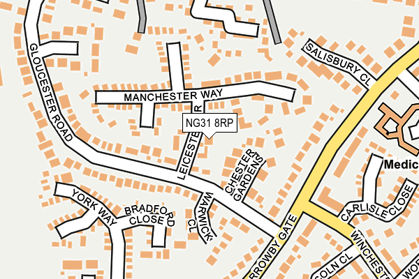 NG31 8RP map - OS OpenMap – Local (Ordnance Survey)