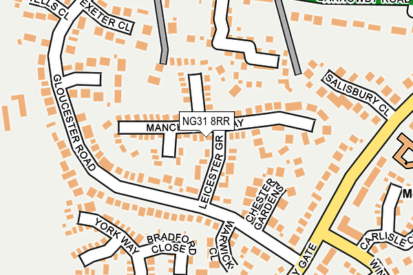 NG31 8RR map - OS OpenMap – Local (Ordnance Survey)