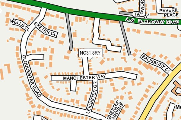 NG31 8RY map - OS OpenMap – Local (Ordnance Survey)