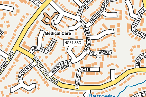 NG31 8SQ map - OS OpenMap – Local (Ordnance Survey)