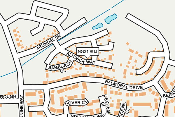 NG31 8UJ map - OS OpenMap – Local (Ordnance Survey)