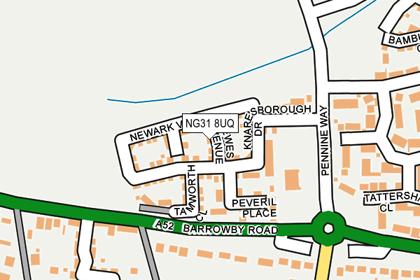 NG31 8UQ map - OS OpenMap – Local (Ordnance Survey)