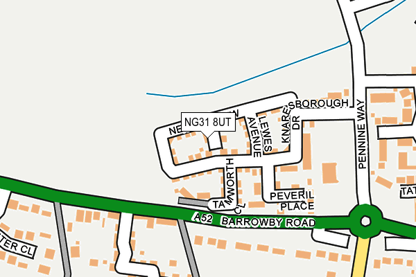 NG31 8UT map - OS OpenMap – Local (Ordnance Survey)