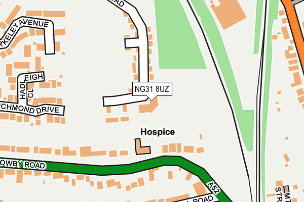 NG31 8UZ map - OS OpenMap – Local (Ordnance Survey)