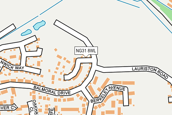 NG31 8WL map - OS OpenMap – Local (Ordnance Survey)