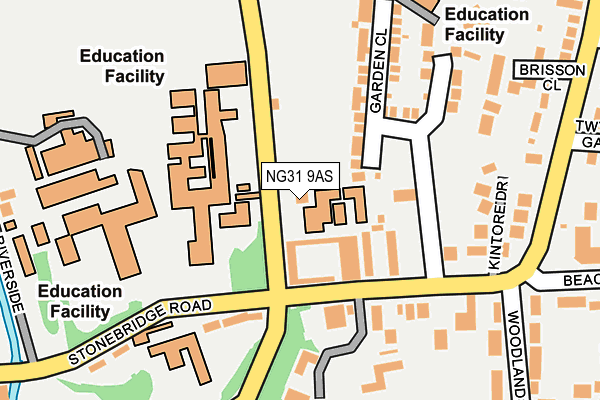 NG31 9AS map - OS OpenMap – Local (Ordnance Survey)