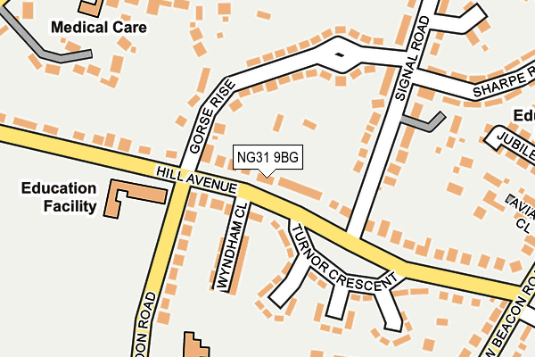 NG31 9BG map - OS OpenMap – Local (Ordnance Survey)