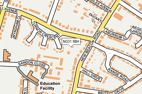 NG31 9BH map - OS OpenMap – Local (Ordnance Survey)