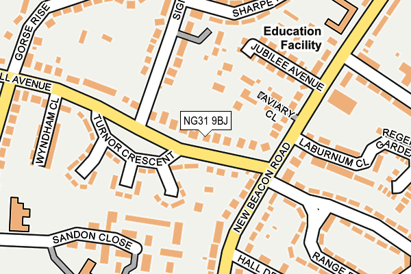 NG31 9BJ map - OS OpenMap – Local (Ordnance Survey)