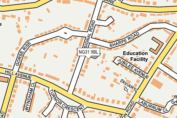 NG31 9BL map - OS OpenMap – Local (Ordnance Survey)