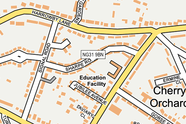 NG31 9BN map - OS OpenMap – Local (Ordnance Survey)