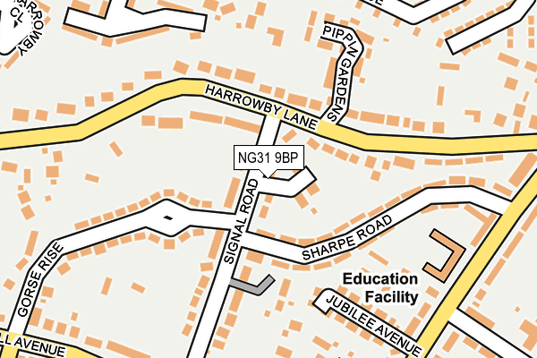NG31 9BP map - OS OpenMap – Local (Ordnance Survey)