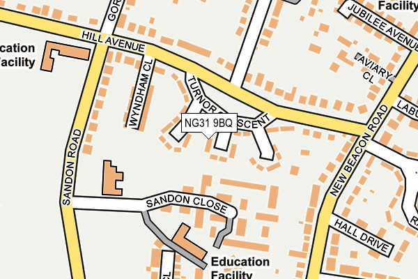 NG31 9BQ map - OS OpenMap – Local (Ordnance Survey)