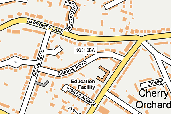 NG31 9BW map - OS OpenMap – Local (Ordnance Survey)