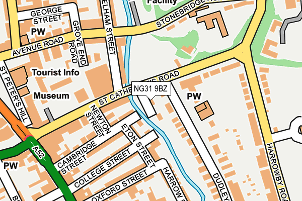 NG31 9BZ map - OS OpenMap – Local (Ordnance Survey)