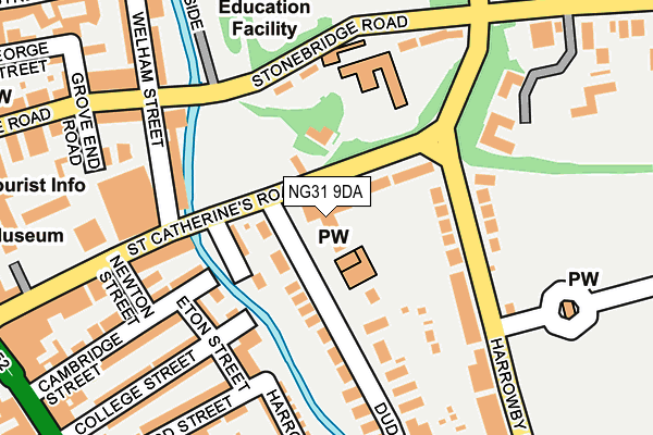 NG31 9DA map - OS OpenMap – Local (Ordnance Survey)