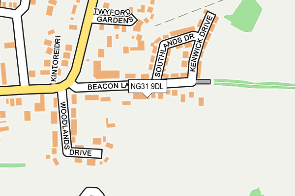 NG31 9DL map - OS OpenMap – Local (Ordnance Survey)