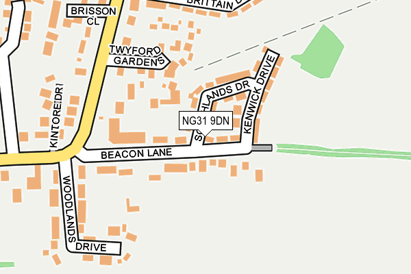 NG31 9DN map - OS OpenMap – Local (Ordnance Survey)