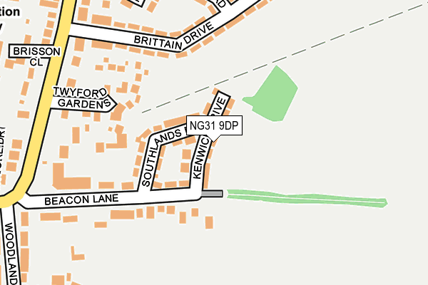 NG31 9DP map - OS OpenMap – Local (Ordnance Survey)