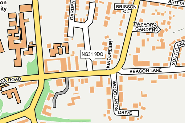 NG31 9DQ map - OS OpenMap – Local (Ordnance Survey)