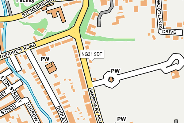 NG31 9DT map - OS OpenMap – Local (Ordnance Survey)