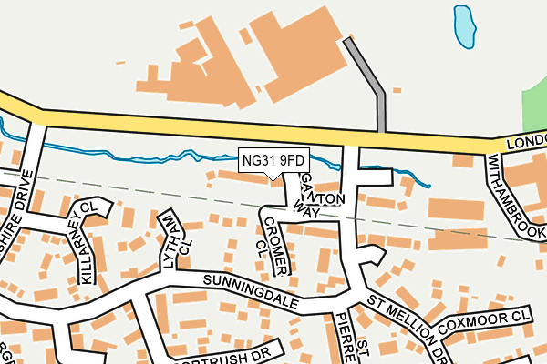 NG31 9FD map - OS OpenMap – Local (Ordnance Survey)