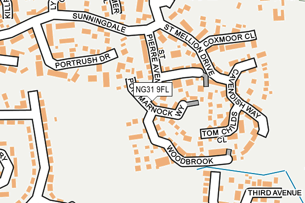 NG31 9FL map - OS OpenMap – Local (Ordnance Survey)