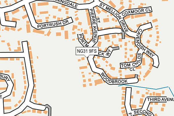 NG31 9FS map - OS OpenMap – Local (Ordnance Survey)