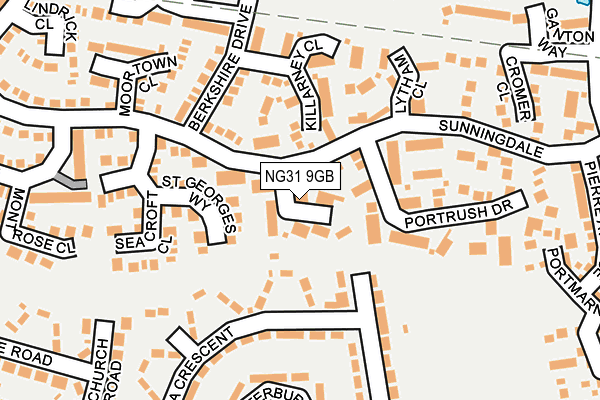 NG31 9GB map - OS OpenMap – Local (Ordnance Survey)